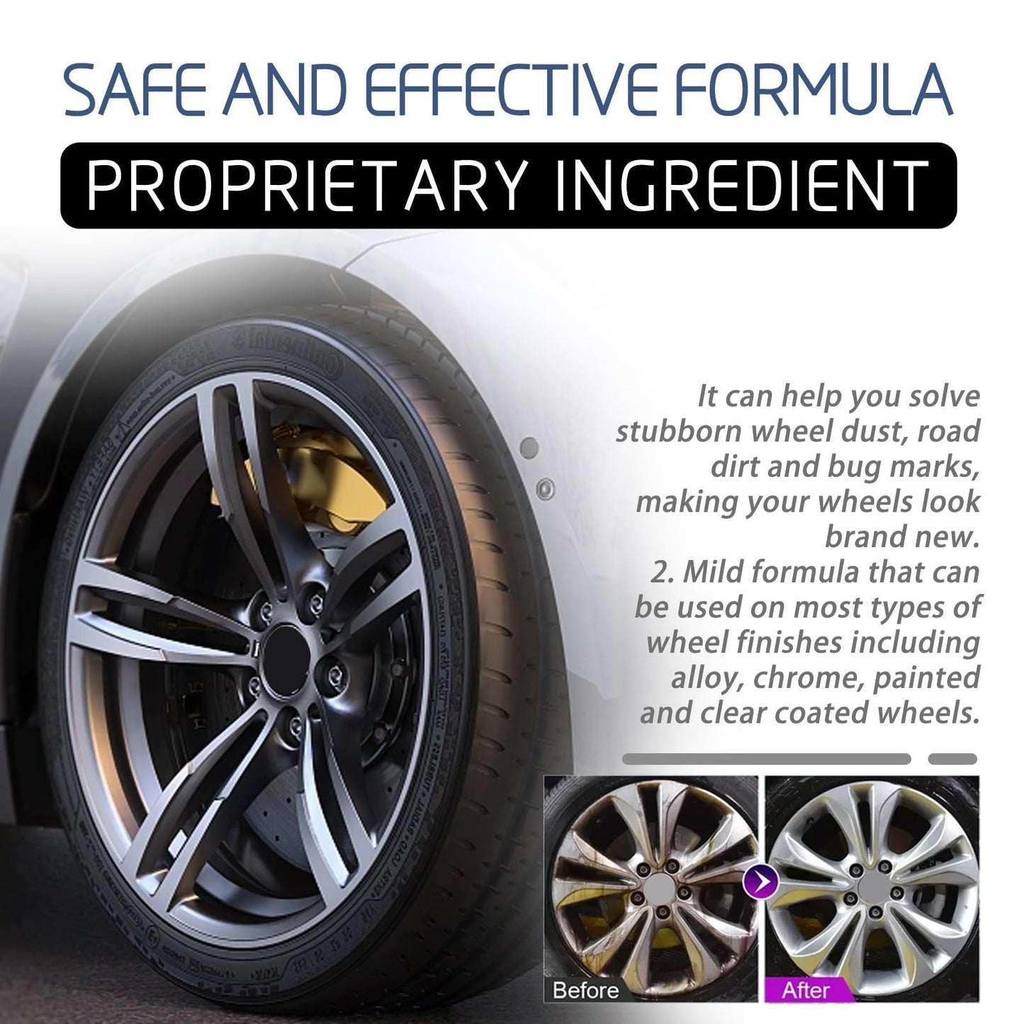 AQA 16OZ Heavy Duty Wheel Rust And Water Spot Cleaner