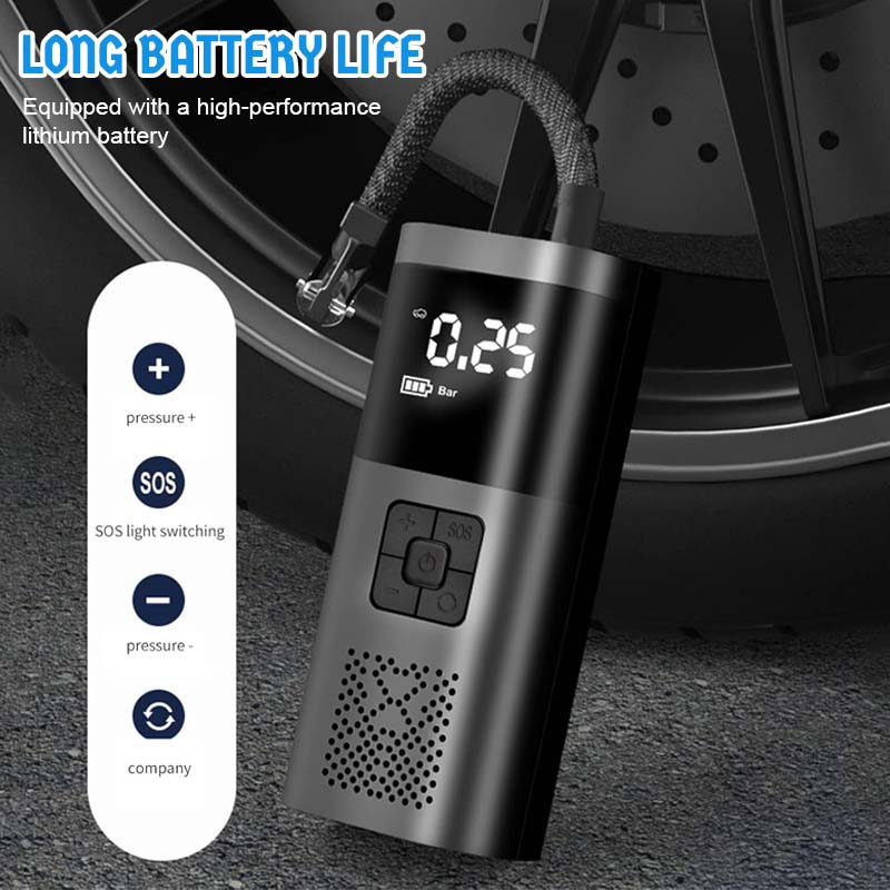 🌟 Wireless Portable Car Air Pump · Smart Fast-Inflation Edition 🌟