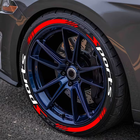 🏎️ 8PCS 3D Tire Lettering Stickers: Waterproof Universal Wheel Sidewall Decals! 🔥