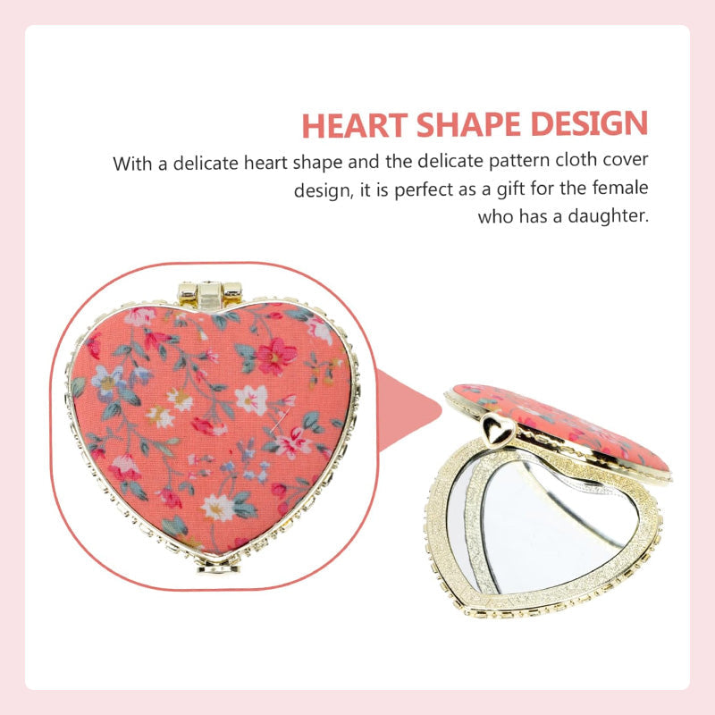 Retro Style Double Sided Folding Small Mirror