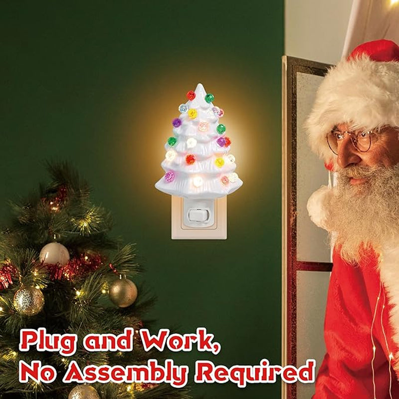 Ceramic Christmas Tree Night Light