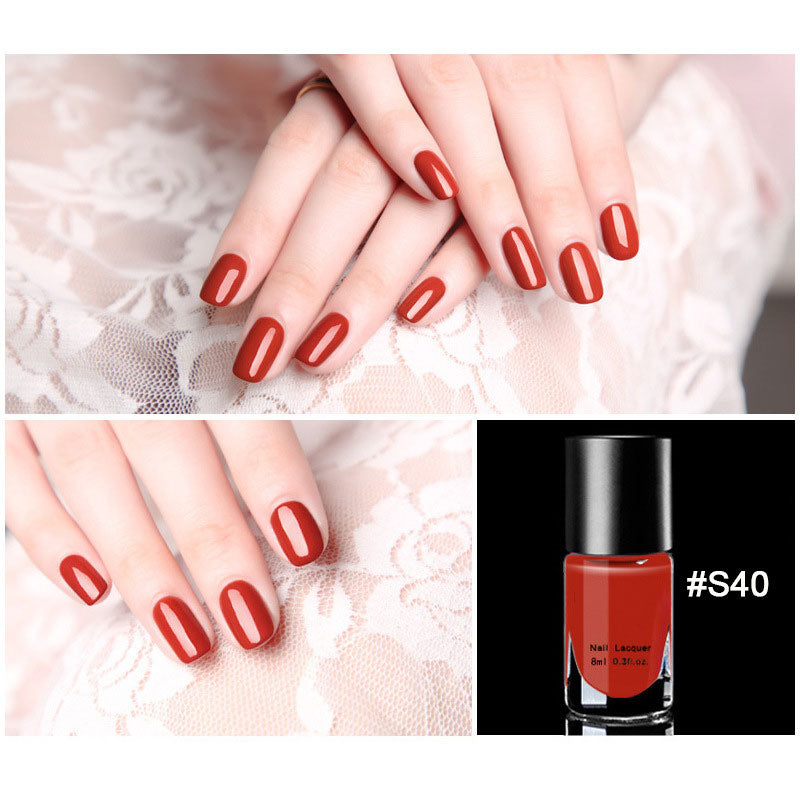 Removable, Baking free, Quick drying, Long lasting Nail polish