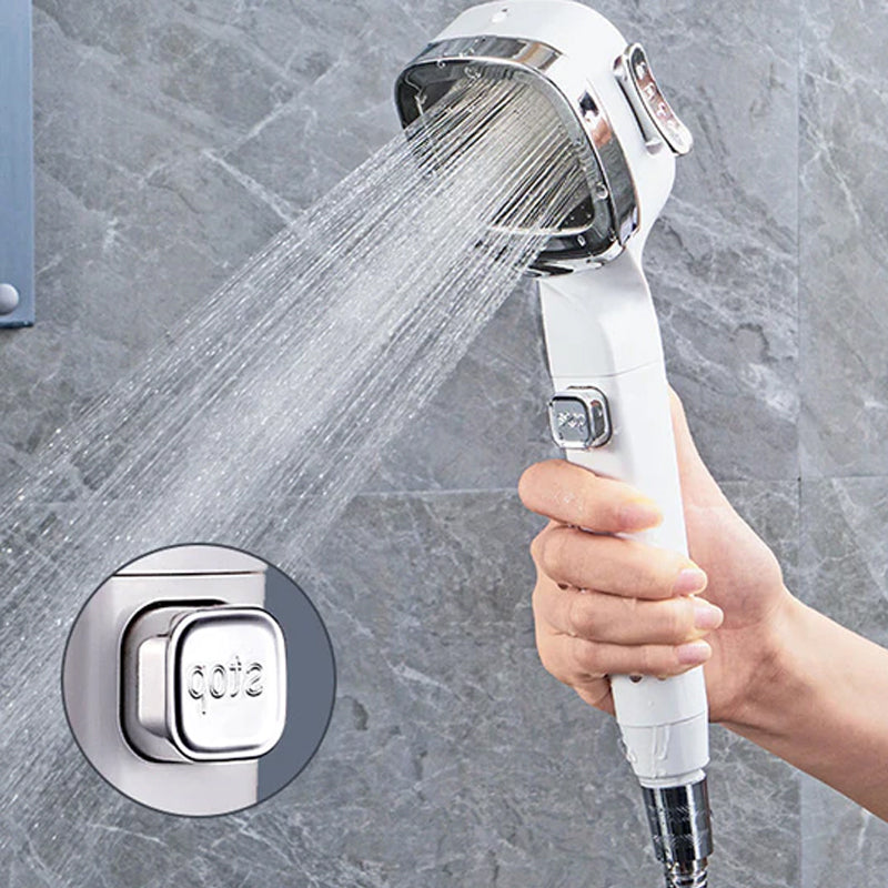 4-mode Handheld Pressurized Shower Head with Pause Switch