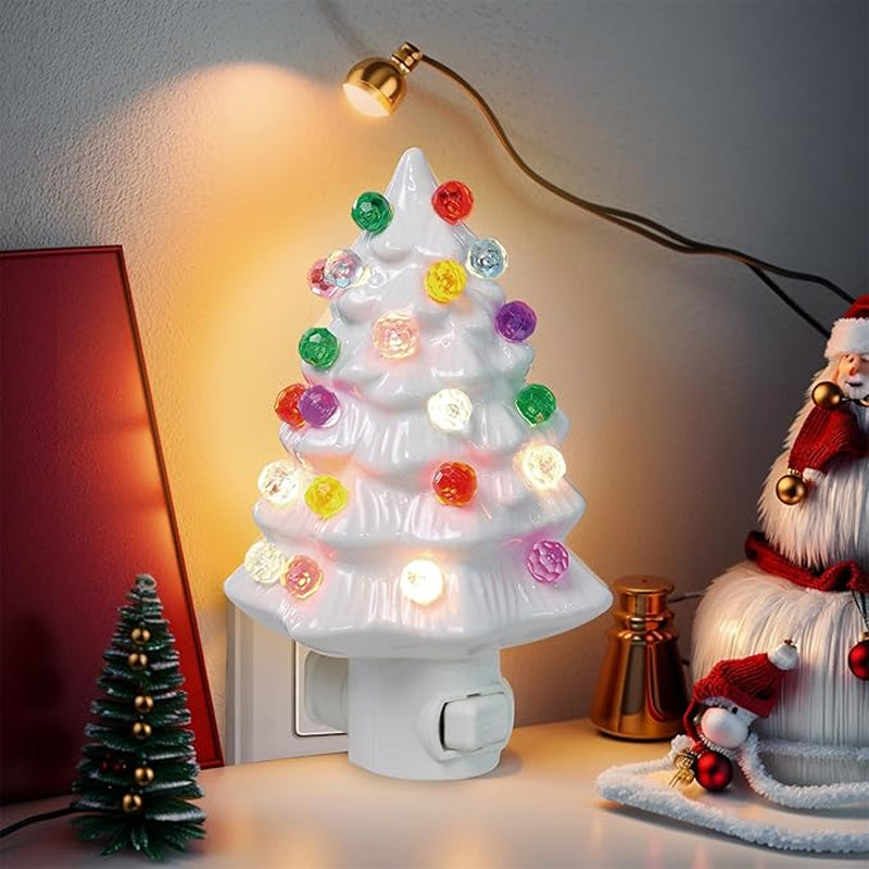 Ceramic Christmas Tree Night Light