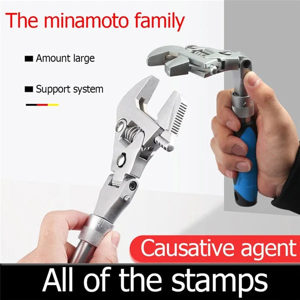 5 in 1 telescopic ratchet wrench with shaking head