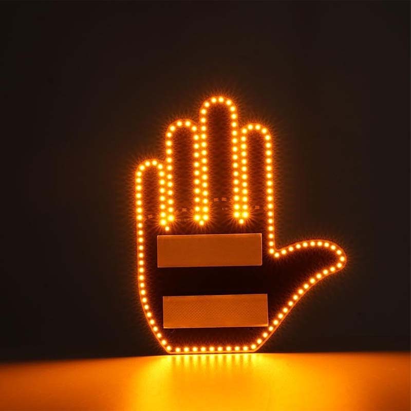🚗✨ Creative LED Car Hand Gesture Light
