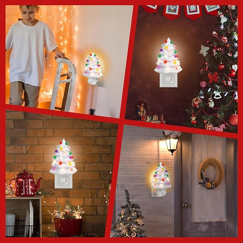 Ceramic Christmas Tree Night Light