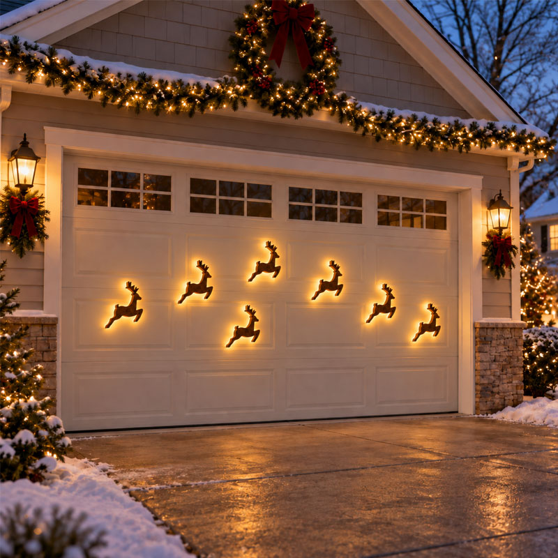 🎄 LED Reindeer Wall Decorations - ✨Festive Christmas Lighting