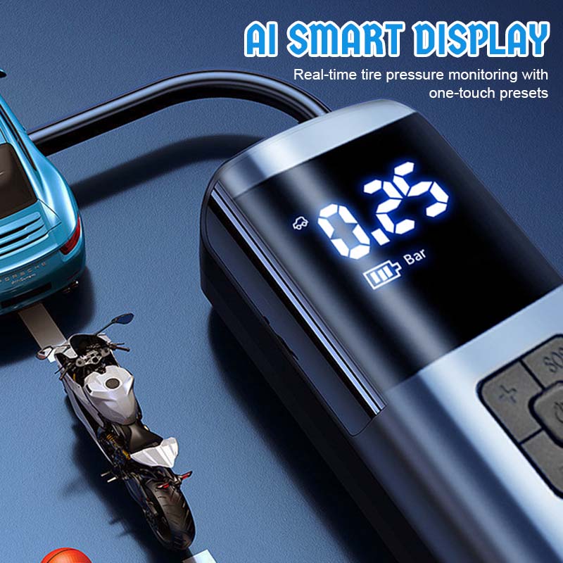 🌟 Wireless Portable Car Air Pump · Smart Fast-Inflation Edition 🌟