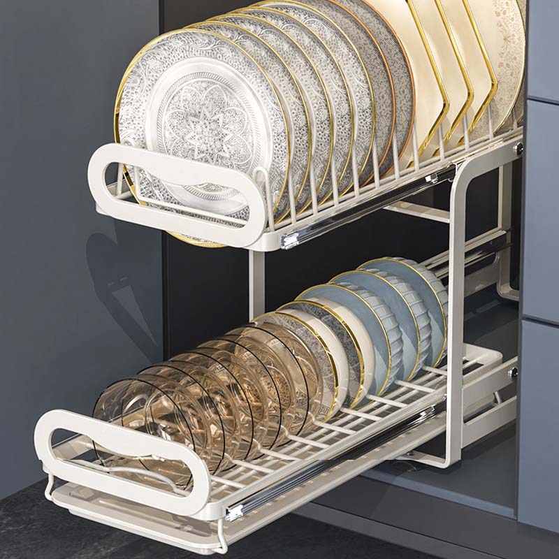 Pull-Out Dish Rack