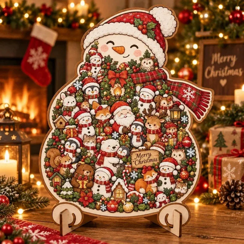 🎄Christmas Wooden Puzzle with Stand | 9 Festive Designs to Build & Display 🧩