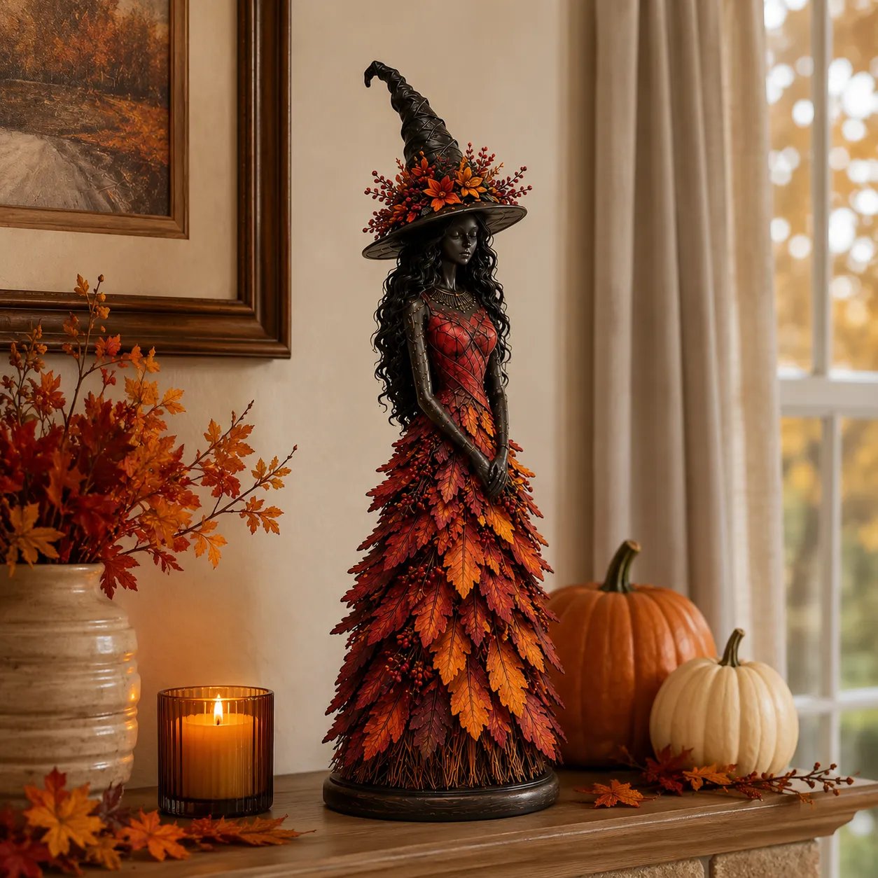 💥LAST DAY 50% OFF - 🧙 Enchanted Autumn Witch Figurine