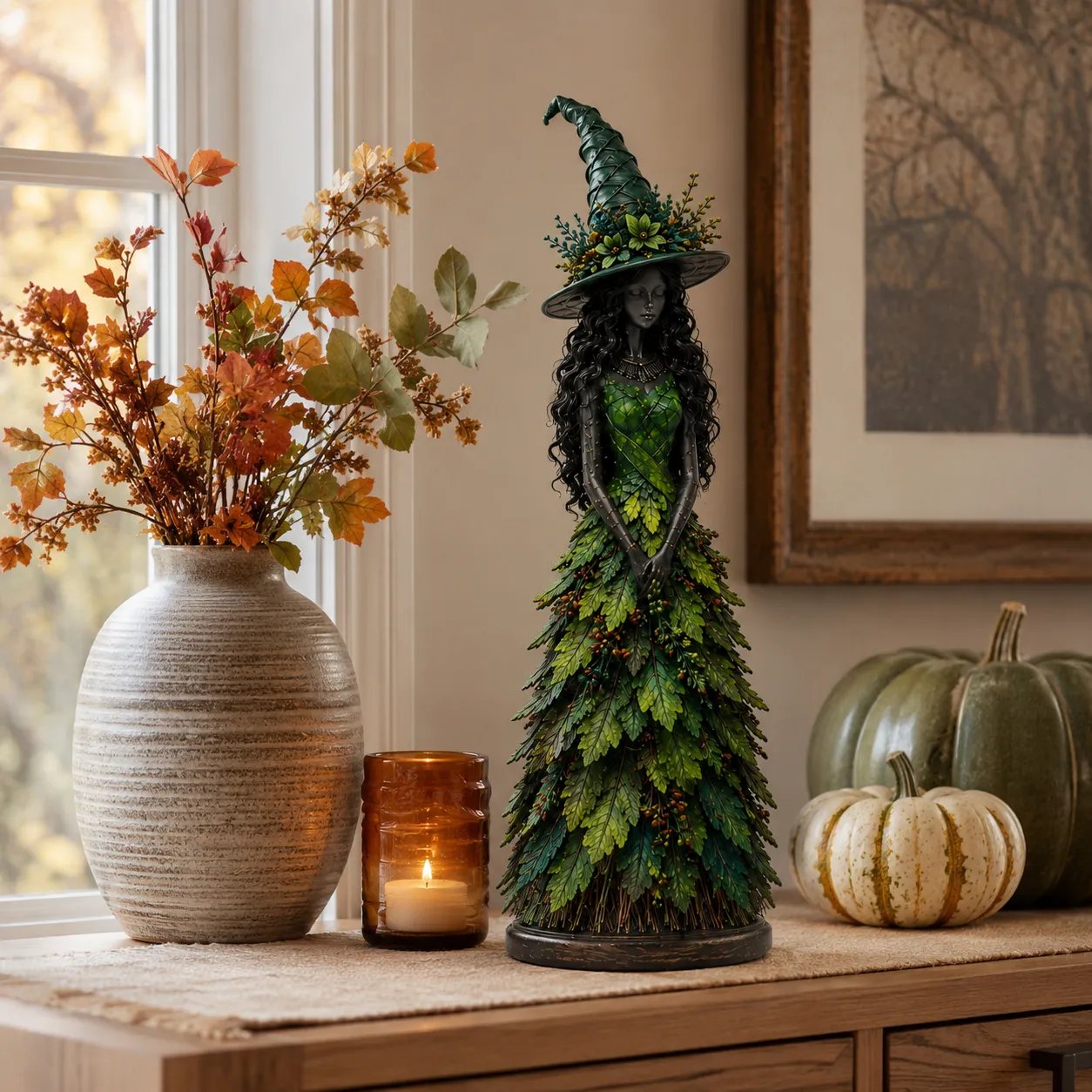 💥LAST DAY 50% OFF - 🧙 Enchanted Autumn Witch Figurine