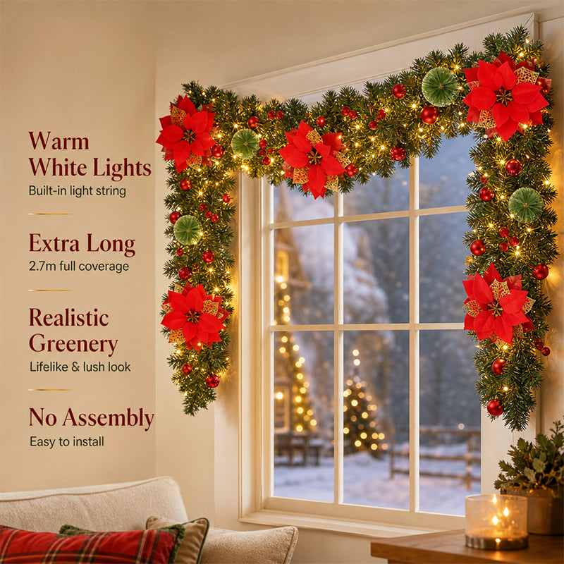 🎄 Christmas wreath made of pine needles for the door, the mantelpiece, and as Christmas decoration for the home