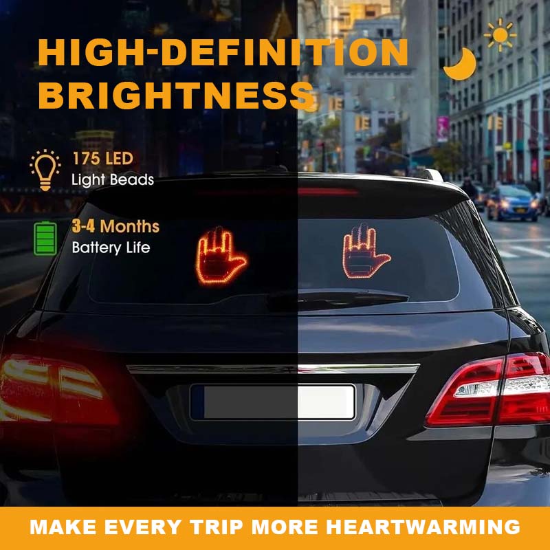🚗✨ Creative LED Car Hand Gesture Light