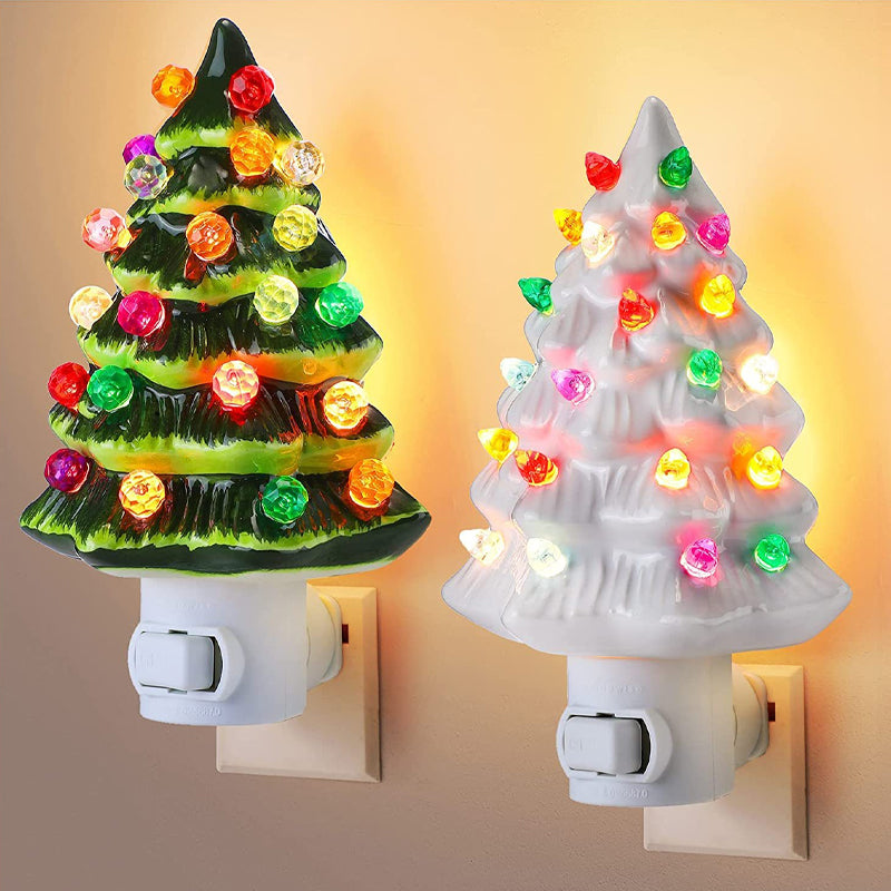 Ceramic Christmas Tree Night Light