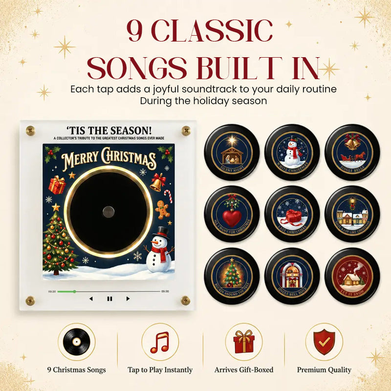 🎄 Interactive Christmas Music Fridge Magnet: Plays 9 Classic Songs for Festive Kitchen Decor! 🎵✨