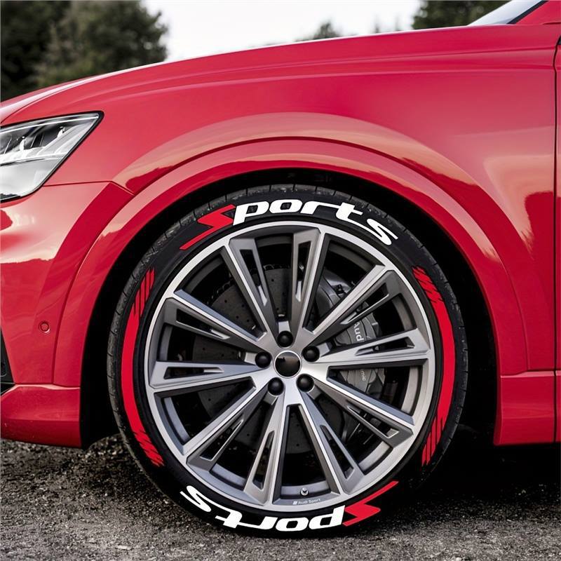 🏎️ 8PCS 3D Tire Lettering Stickers: Waterproof Universal Wheel Sidewall Decals! 🔥