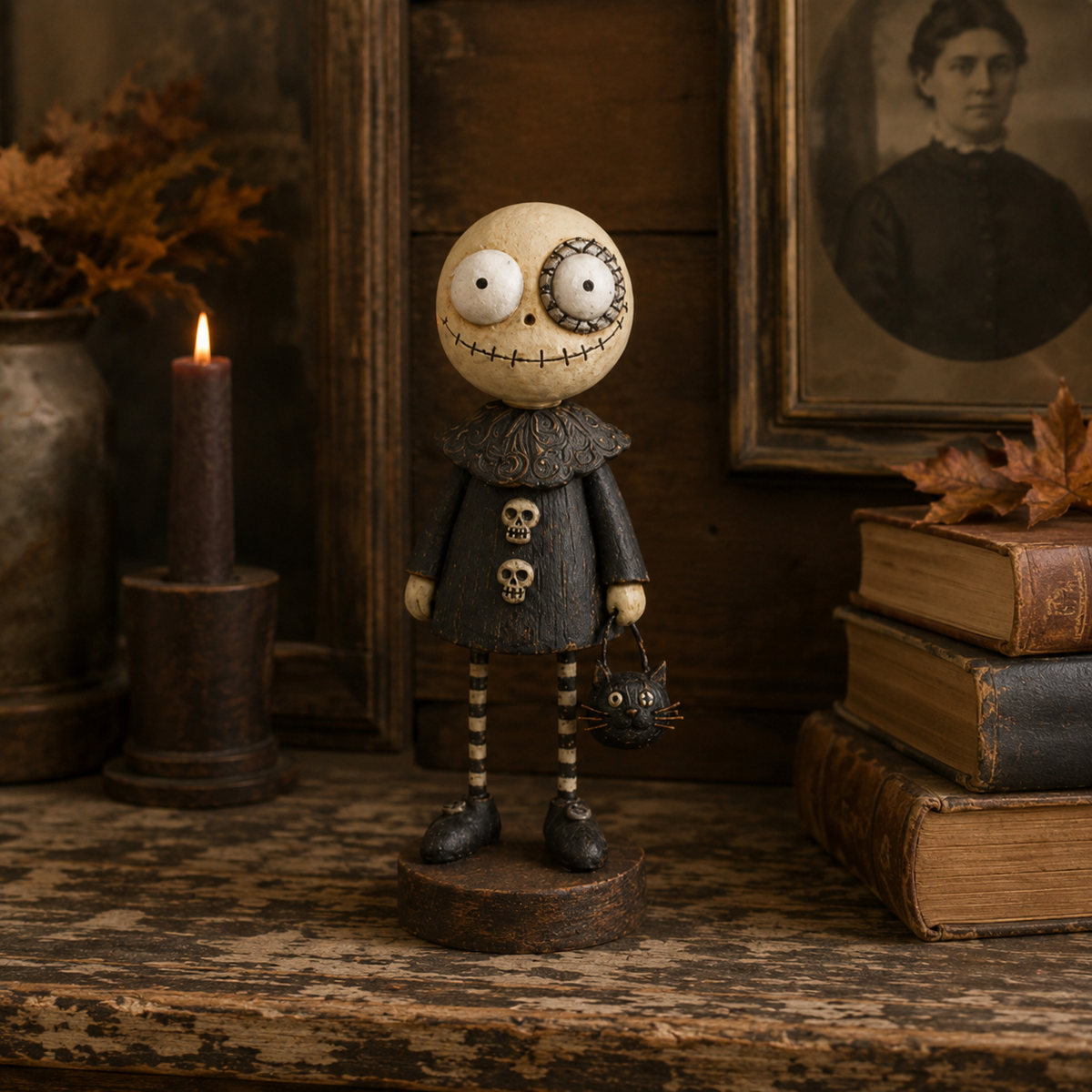 🎃Primitive Pumpkin Friends – Vintage Halloween Figurines Collection