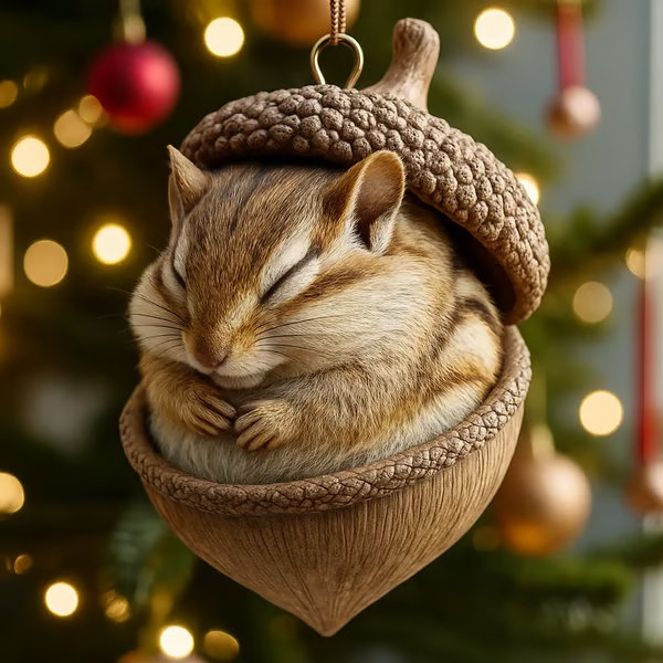🔥Black Friday Pre-Sale - Up to 49% OFF!❤️🎁 Forest Animal Acorn Ornaments – Cozy Forest Christmas Ornaments