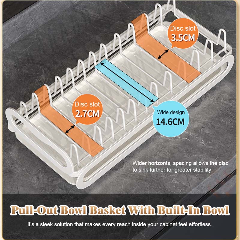 Pull-Out Dish Rack