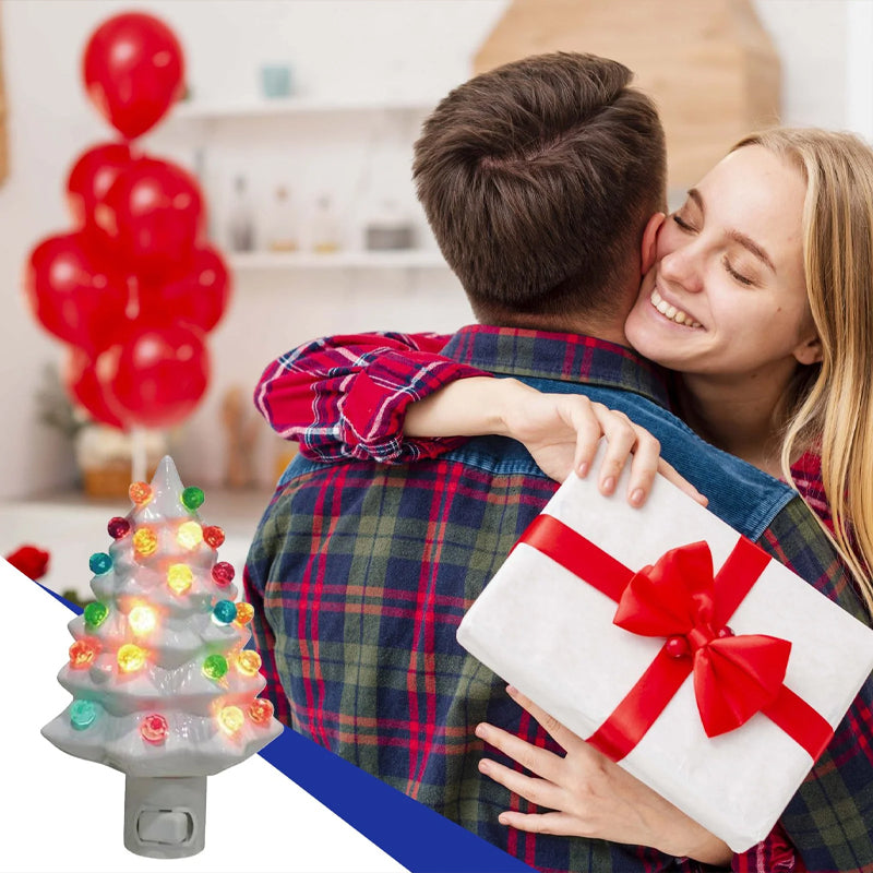 Ceramic Christmas Tree Night Light