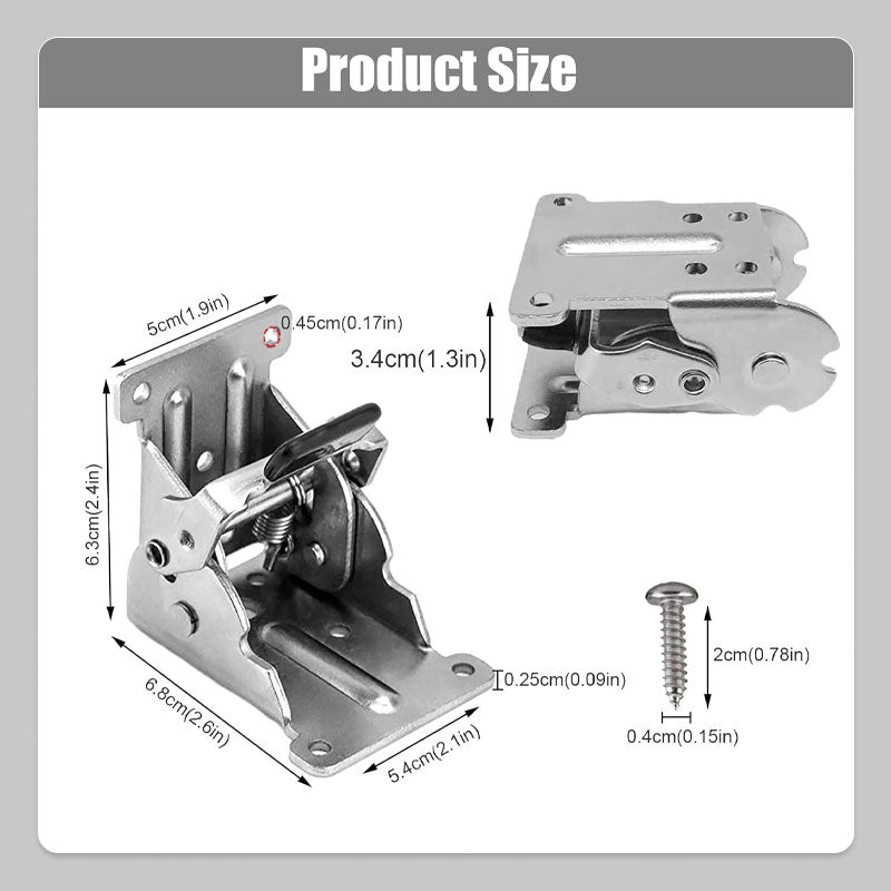 90 Degrees Self-locking Folding Hinge Anti-corrosion Invisible Connector