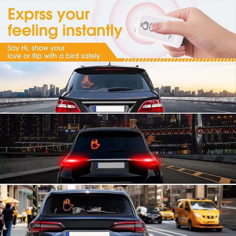 🚗✨ Creative LED Car Hand Gesture Light