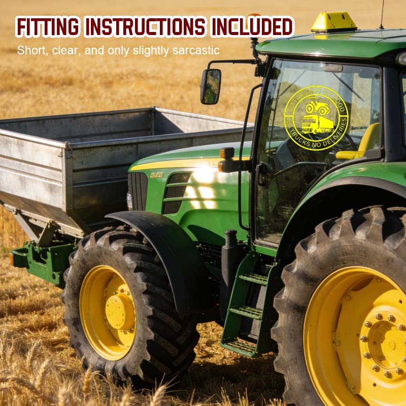 🔥No Farmers, No Food, No Trucks, No Deliveries, Vinyl Sticker - 140mm Decal