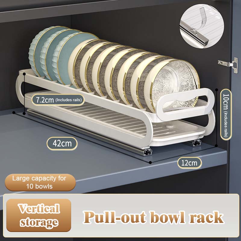Pull-Out Dish Rack