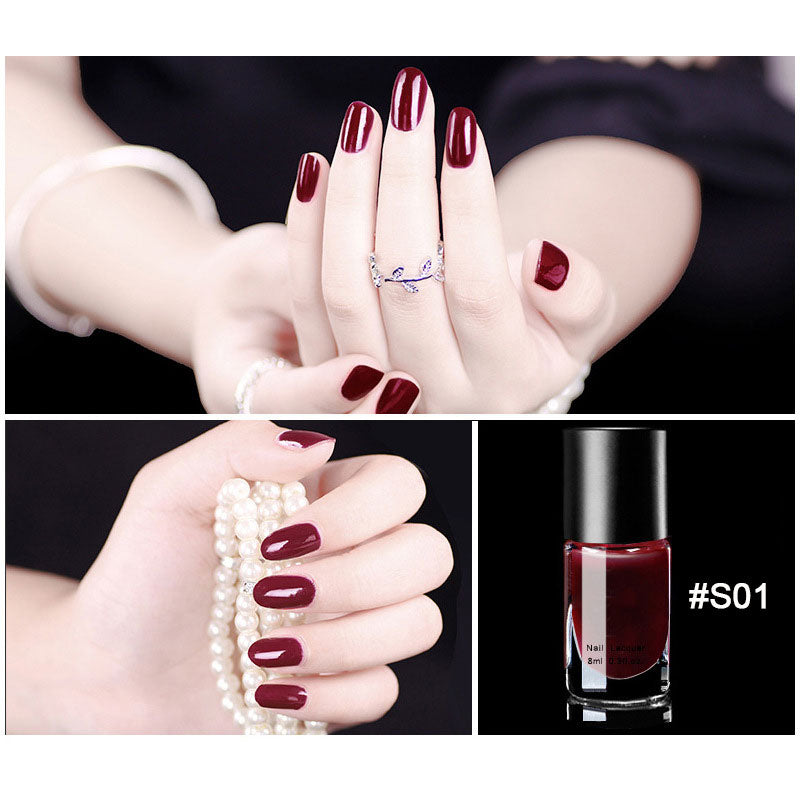 Removable, Baking free, Quick drying, Long lasting Nail polish