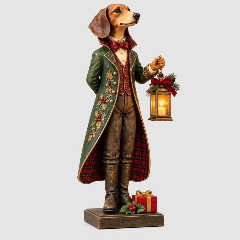 🐕Christmas Sausage Dog Lantern Ornament