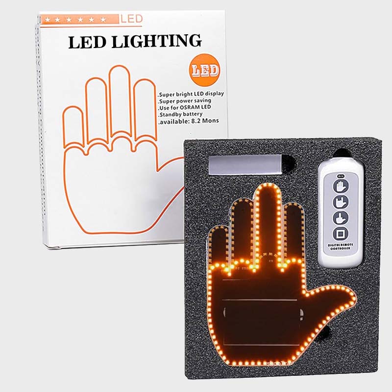 🚗✨ Creative LED Car Hand Gesture Light