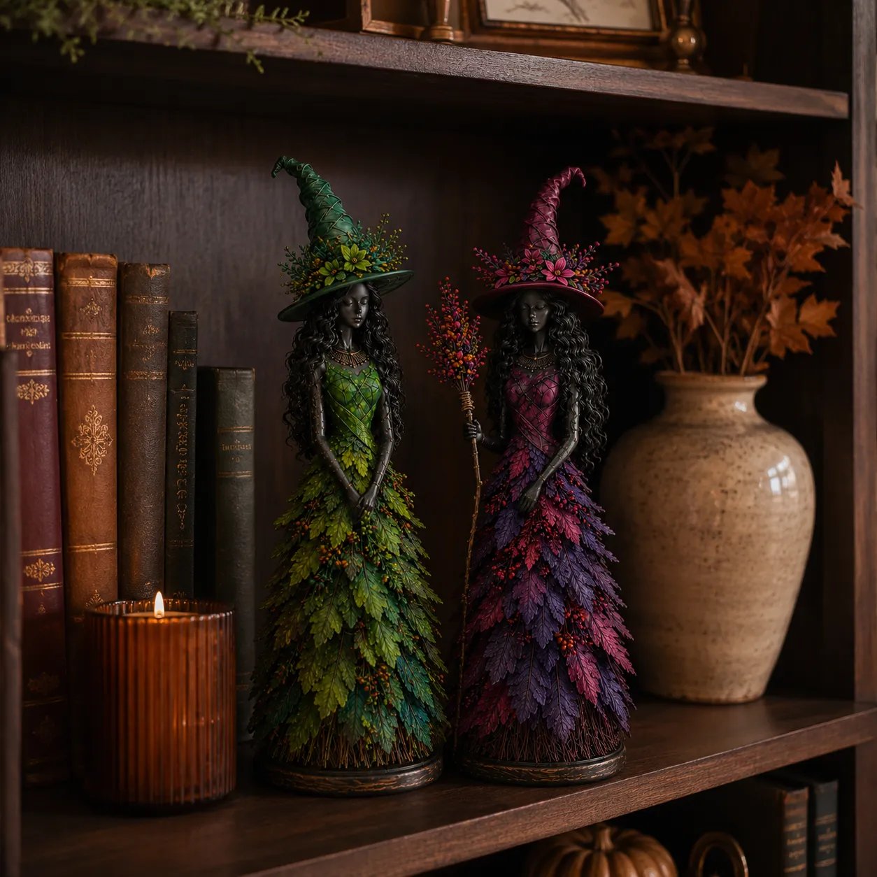 💥LAST DAY 50% OFF - 🧙 Enchanted Autumn Witch Figurine