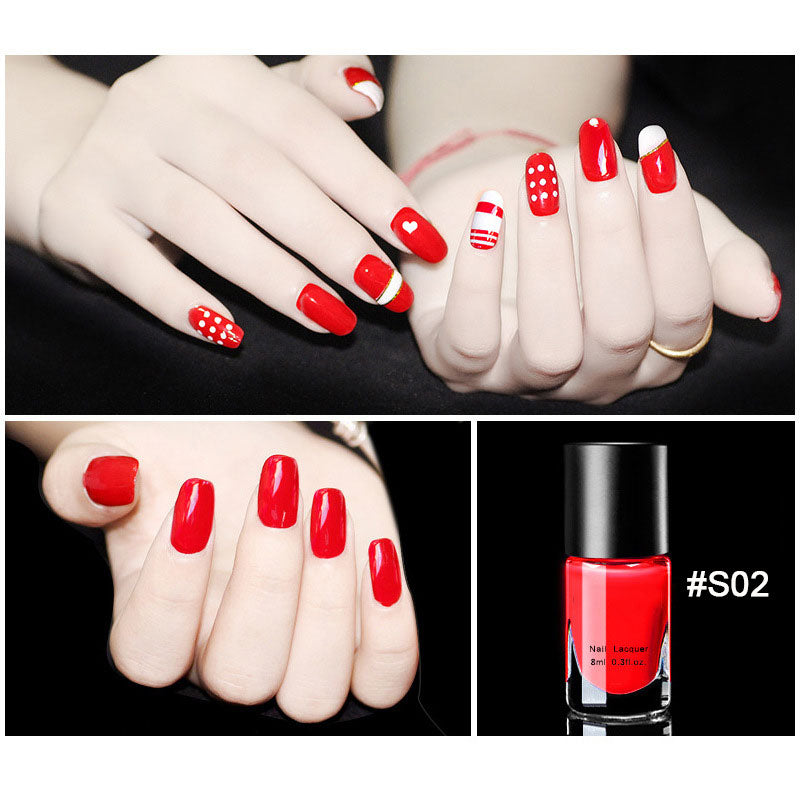 Removable, Baking free, Quick drying, Long lasting Nail polish