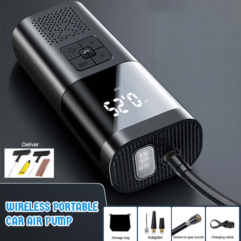 🌟 Wireless Portable Car Air Pump · Smart Fast-Inflation Edition 🌟
