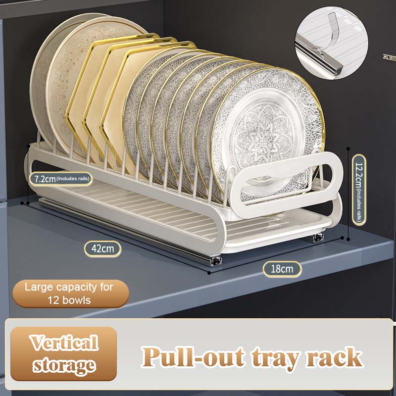 Pull-Out Dish Rack