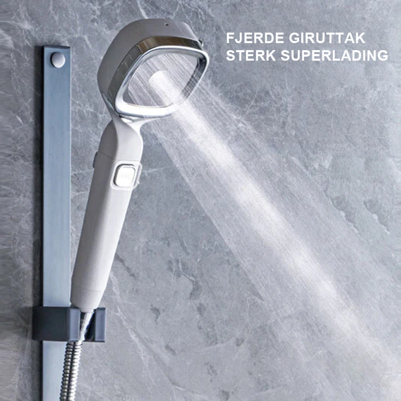 4-mode Handheld Pressurized Shower Head with Pause Switch
