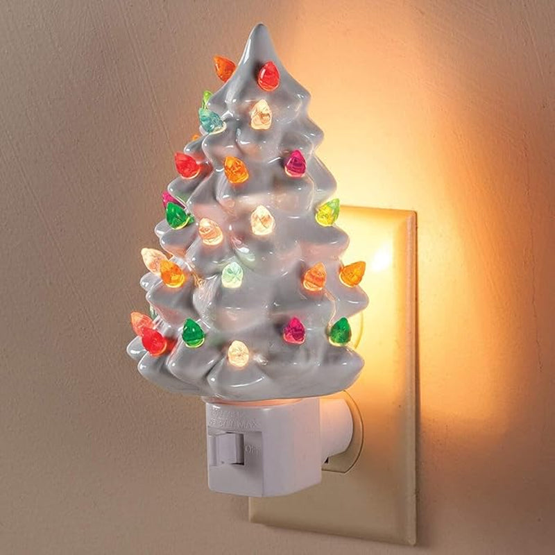 Ceramic Christmas Tree Night Light