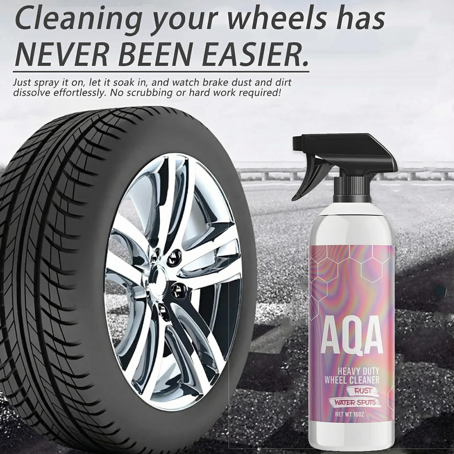 AQA 16OZ Heavy Duty Wheel Rust And Water Spot Cleaner