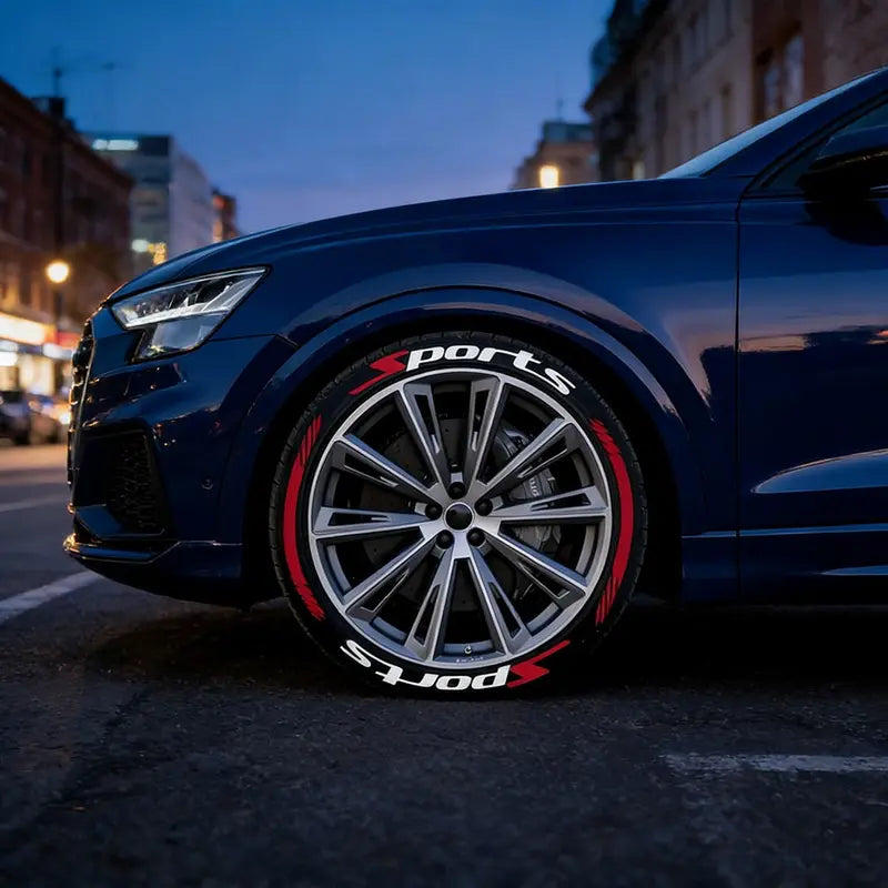 🏎️ 8PCS 3D Tire Lettering Stickers: Waterproof Universal Wheel Sidewall Decals! 🔥