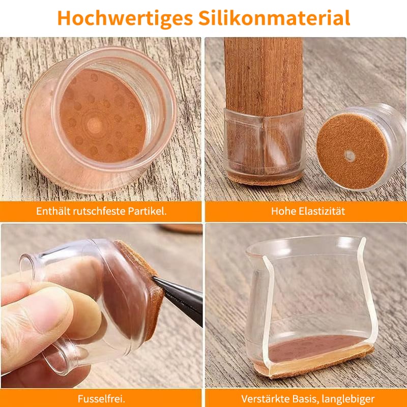 ✨ Universal Rubber Chair Leg Protectors - Suitable for all chair leg shapes, scratch-resistant and durable, the ultimate solution to protect your floors