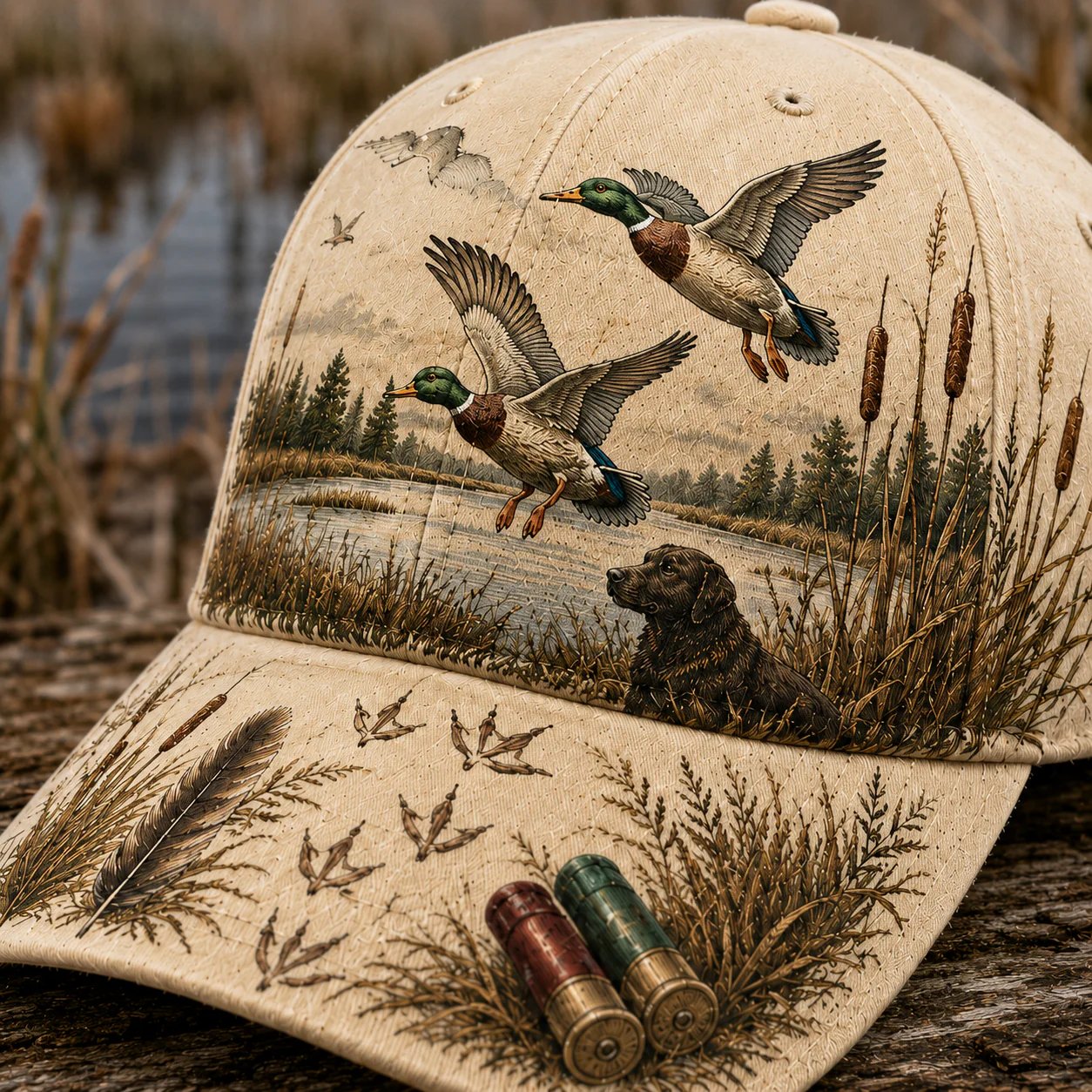 💥SPECIAL OFFER 50% OFF -🦆 WILD & READY HAT FOR DUCK HUNTING - 100% COTTON