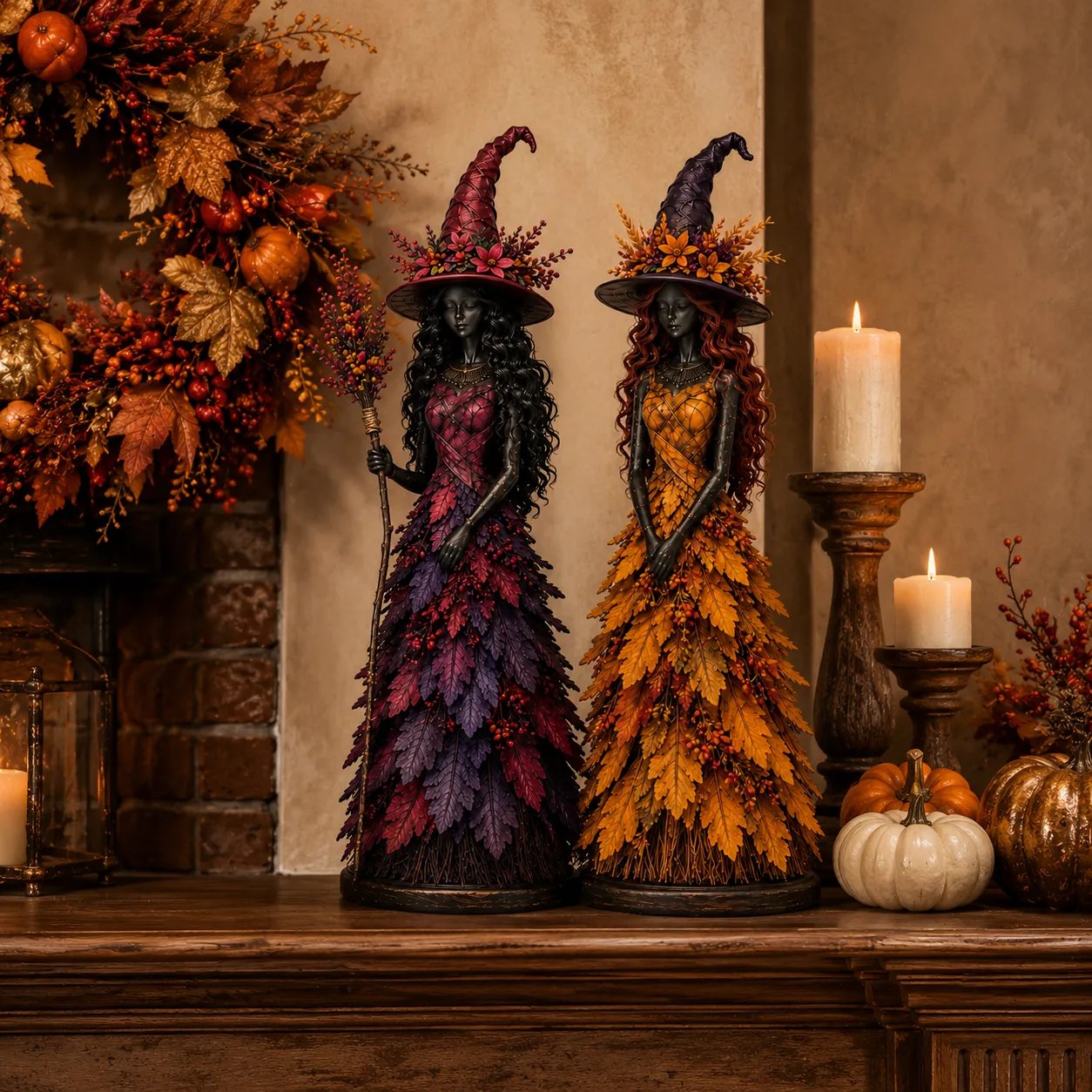 💥LAST DAY 50% OFF - 🧙 Enchanted Autumn Witch Figurine