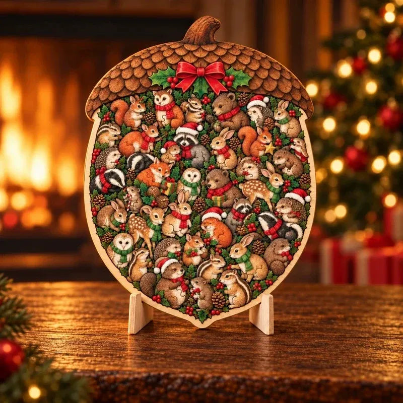🎄Christmas Wooden Puzzle with Stand | 9 Festive Designs to Build & Display 🧩