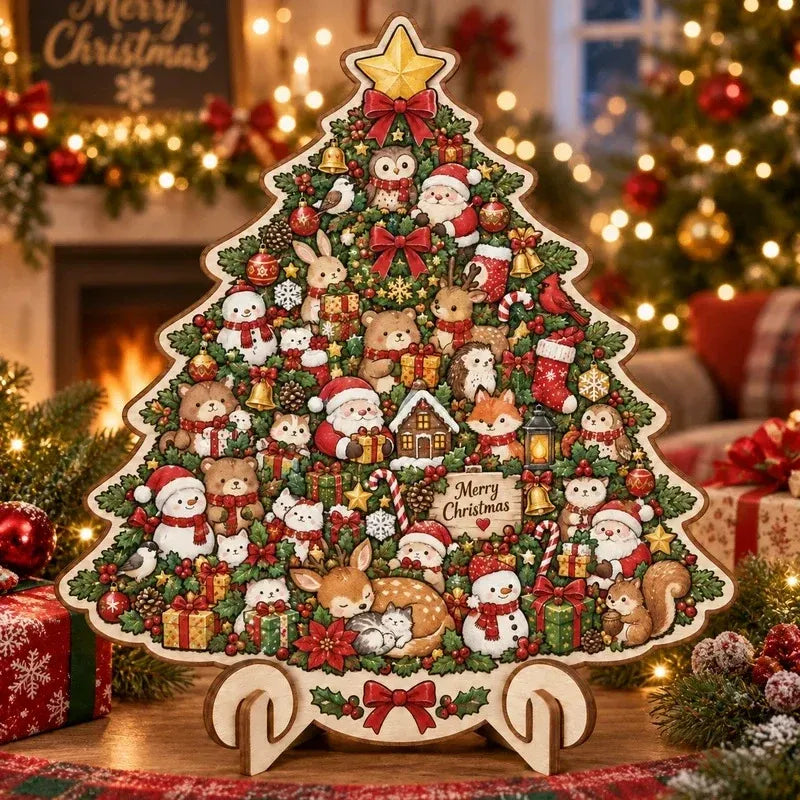 🎄Christmas Wooden Puzzle with Stand | 9 Festive Designs to Build & Display 🧩
