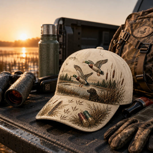 💥SPECIAL OFFER 50% OFF -🦆 WILD & READY HAT FOR DUCK HUNTING - 100% COTTON
