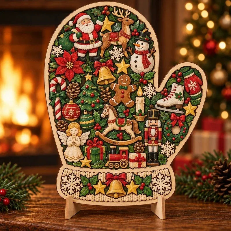 🎄Christmas Wooden Puzzle with Stand | 9 Festive Designs to Build & Display 🧩