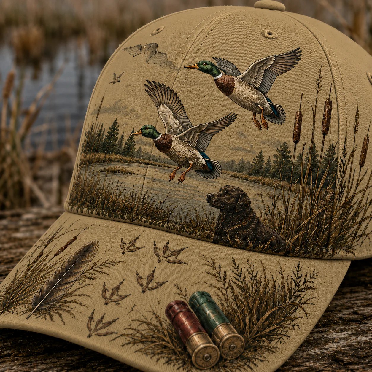 💥SPECIAL OFFER 50% OFF -🦆 WILD & READY HAT FOR DUCK HUNTING - 100% COTTON