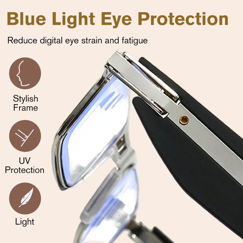 (🎁Last day 49% discount)👓Folding reading glasses with blue light filter and case